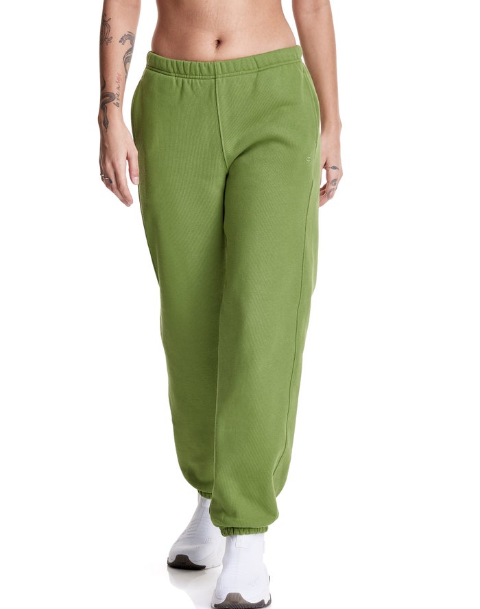 Champion Womens Sweatpants NZ - Reverse Weave Boyfriend Green ( 6820-PTYGC )